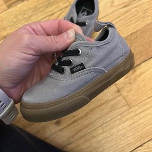 Toddler vans 5.5 grey and gum